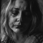 Crying and depressed woman